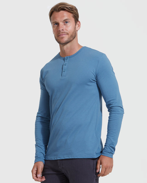 Indigo Indigo Classic Long Sleeve Henley