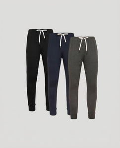 True ClassicActive Joggers Staple 3-Pack with elastic waistband and ribbed cuffs.