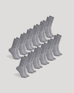 Heather Gray Active Half Crew Socks 12-Pack