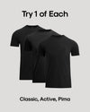 Crews Variety: Classic, Active, & Pima 3-Pack