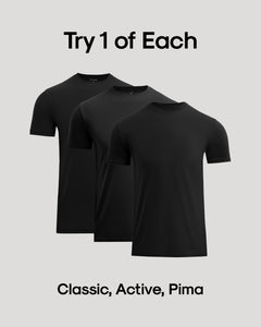 Crews Variety: Classic, Active, & Pima 3-Pack
