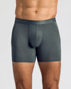 Combo Boxer Briefs 6-Pack in solid-gray, showcasing modern fit and 3D pouch.