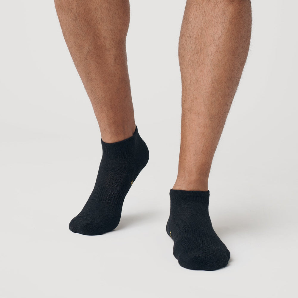 Black Ankle Socks Single