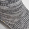 Heather Gray Ankle Socks 3-Pack showing textured knit pattern.