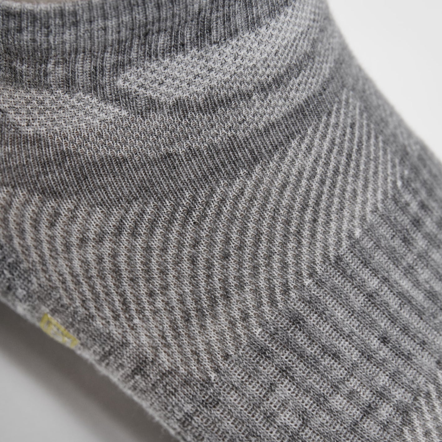 Heather Gray Ankle Socks 3-Pack showing textured knit pattern.