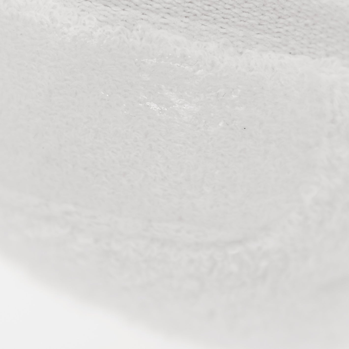 White Never Show Socks 6-Pack close-up of soft, textured loops.