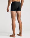 Black Boxer Trunks 6-Pack, featuring a fitted, supportive flyless design.