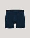 Navy Boxer Trunk with 3D pouch on light gray background.