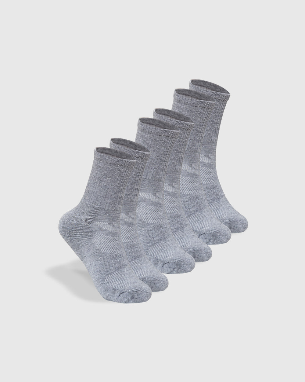 Heather Gray Half Crew Socks 3-Pack