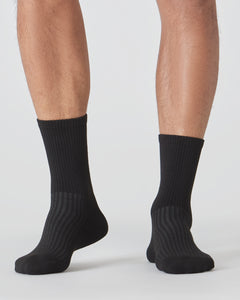 True ClassicBlack Active Crew Socks 3-Pack