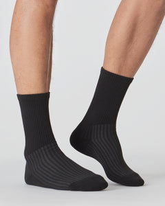 True ClassicBlack Active Crew Socks 3-Pack