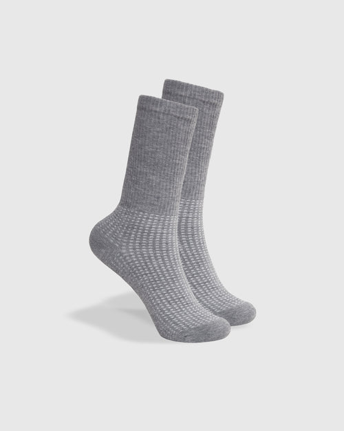 Heather Gray Active Crew Socks 3-Pack