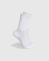 White Active Half Crew Socks 6-Pack with ribbed top and mesh-ventilated foot.