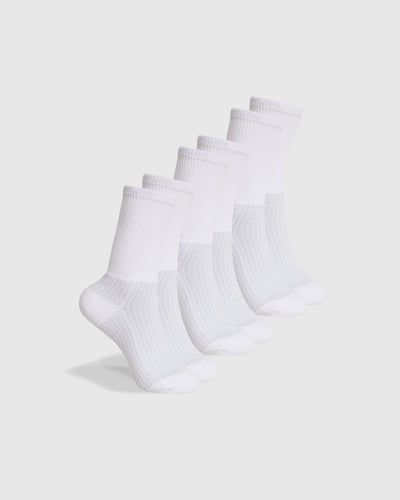 Pack de 3 calcetines largos deportivos blancos