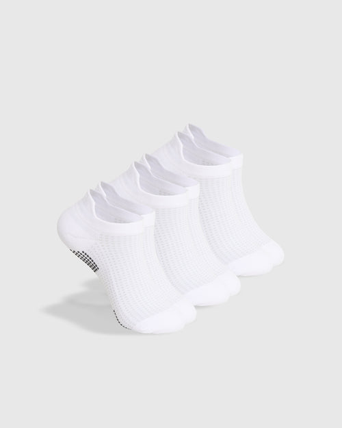 White Active Ankle Socks 3-Pack