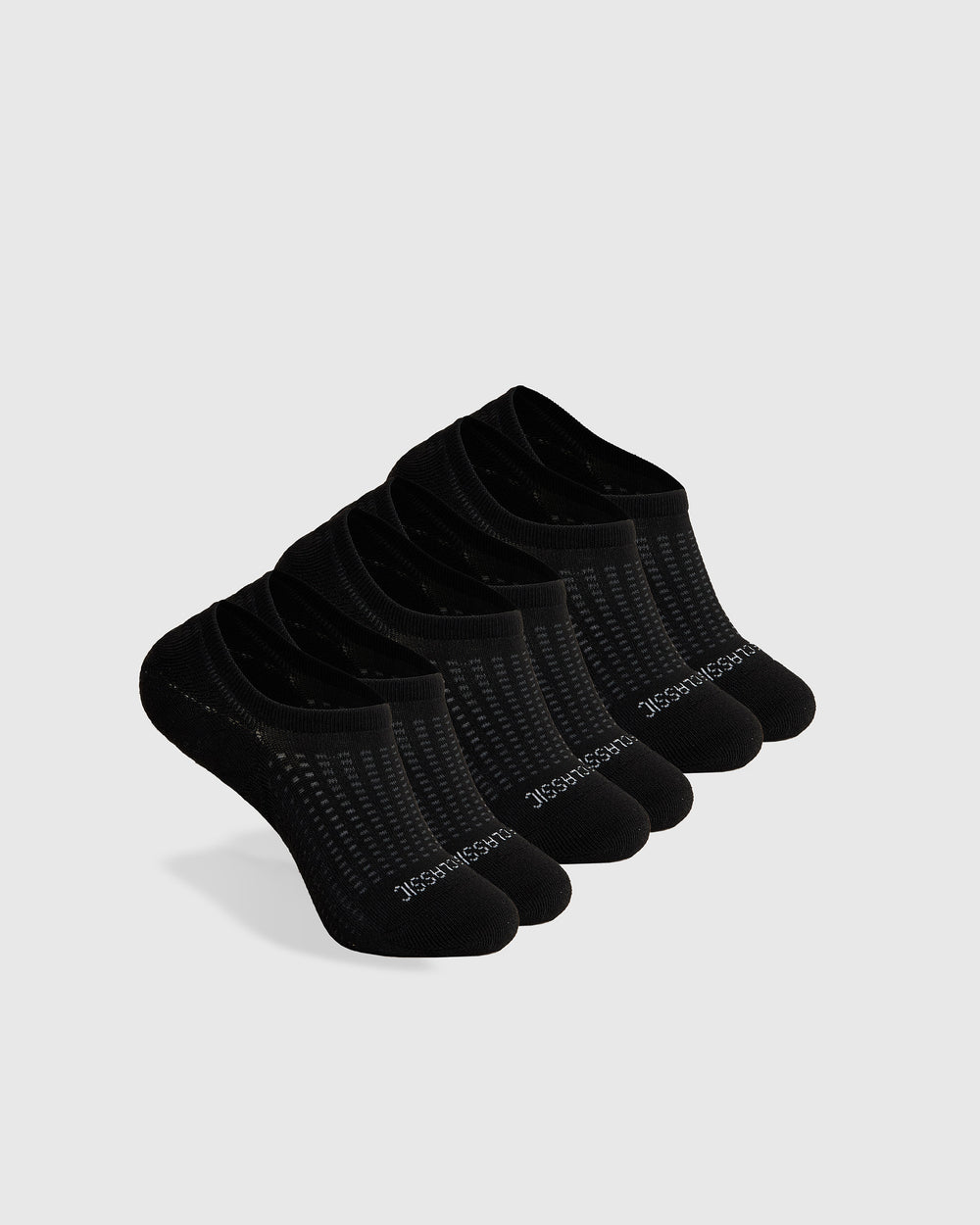 Black Active No Show Socks 3-Pack