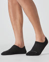 Combo Active No Show Socks 3-Pack on male feet, showcasing fit and design.