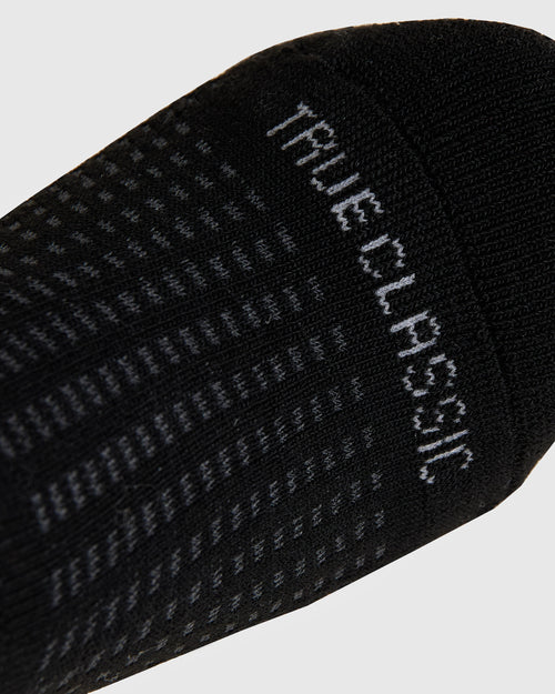 Black Active No Show Socks 3-Pack