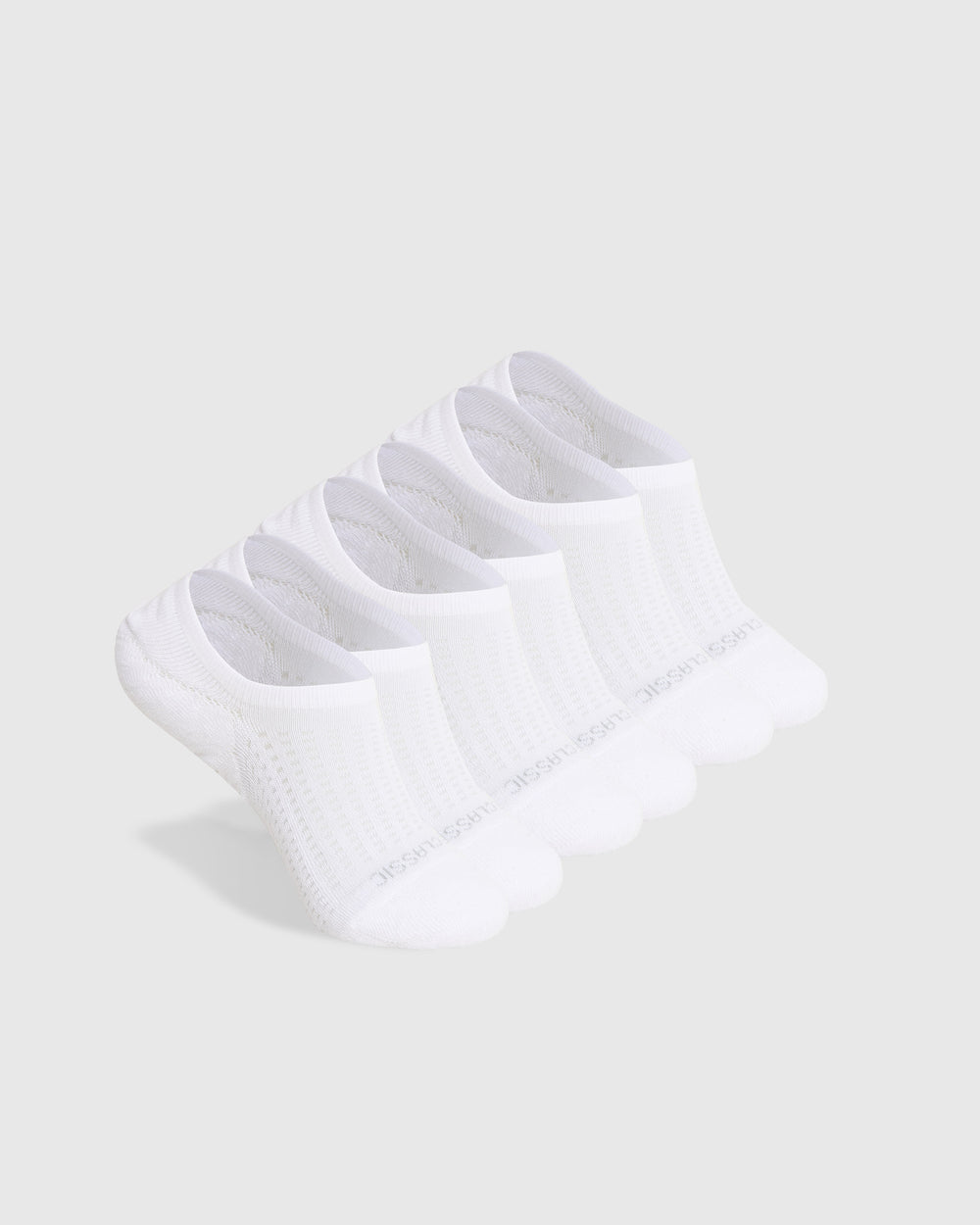 White Active Never Show Socks 3-Pack