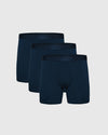 Navy Boxer Briefs W/ Fly 3-Pack arranged in a staggered row.