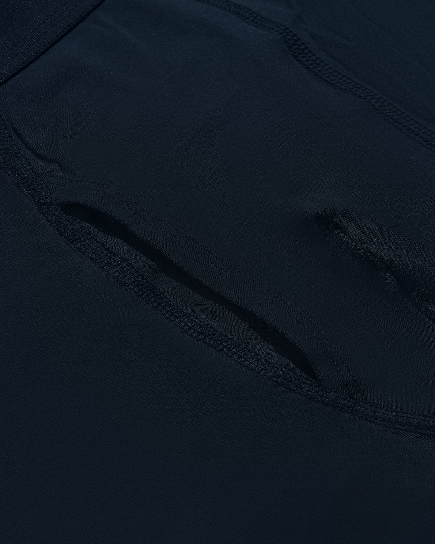 Navy Boxer Briefs W/ Fly 6-Pack, showing stretch fabric and pocket slit.
