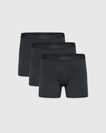 Lot de 3 boxers en carbone avec braguette