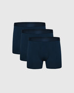 Lot de 3 boxers bleu marine avec braguette