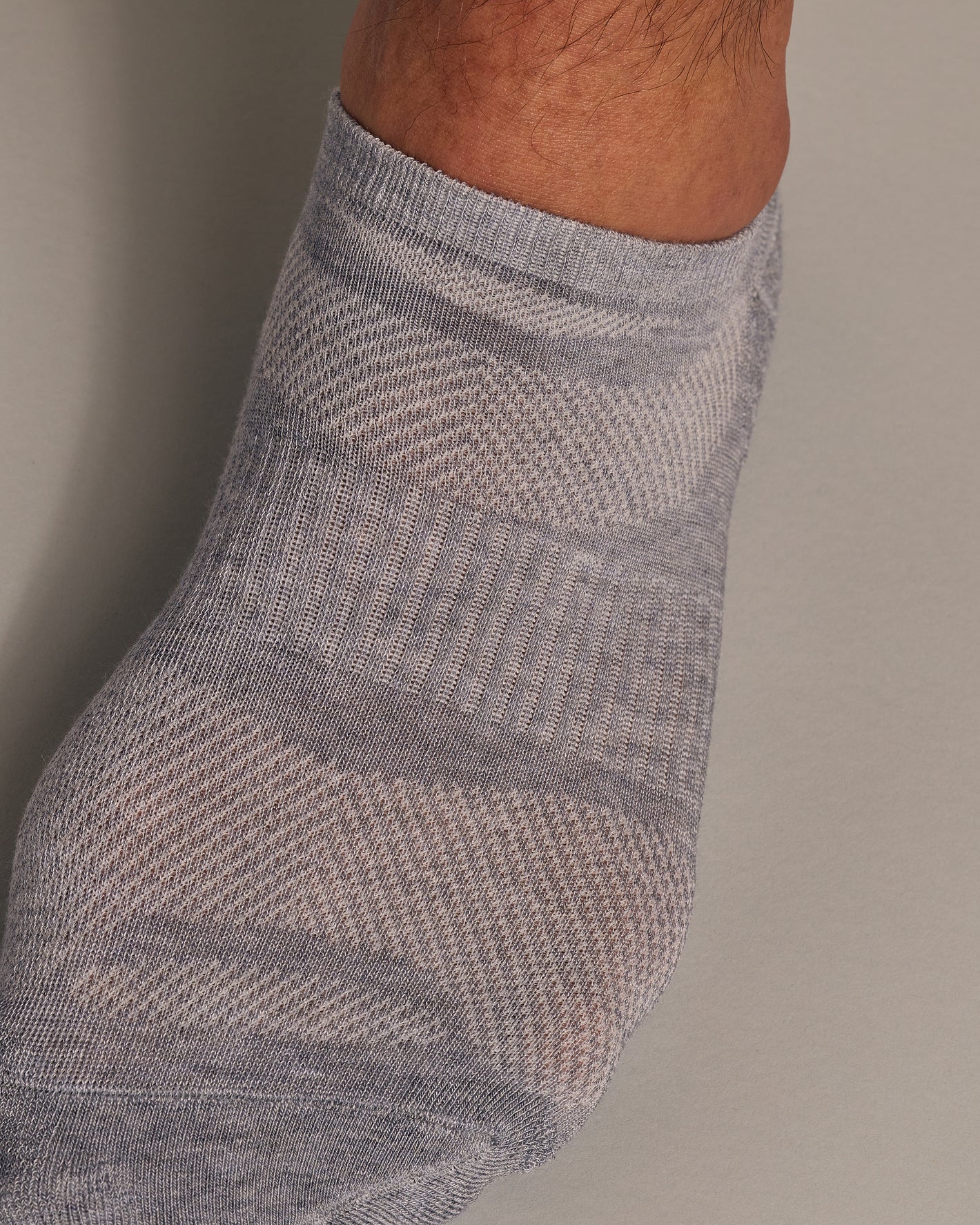 Heather Gray No Show Socks 6-Pack 2.0