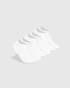 White No Show Socks 3 Pack 2 0 neatly fanned out.
