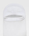 White No Show Socks 3 Pack 2 0, with silicone heel grip.