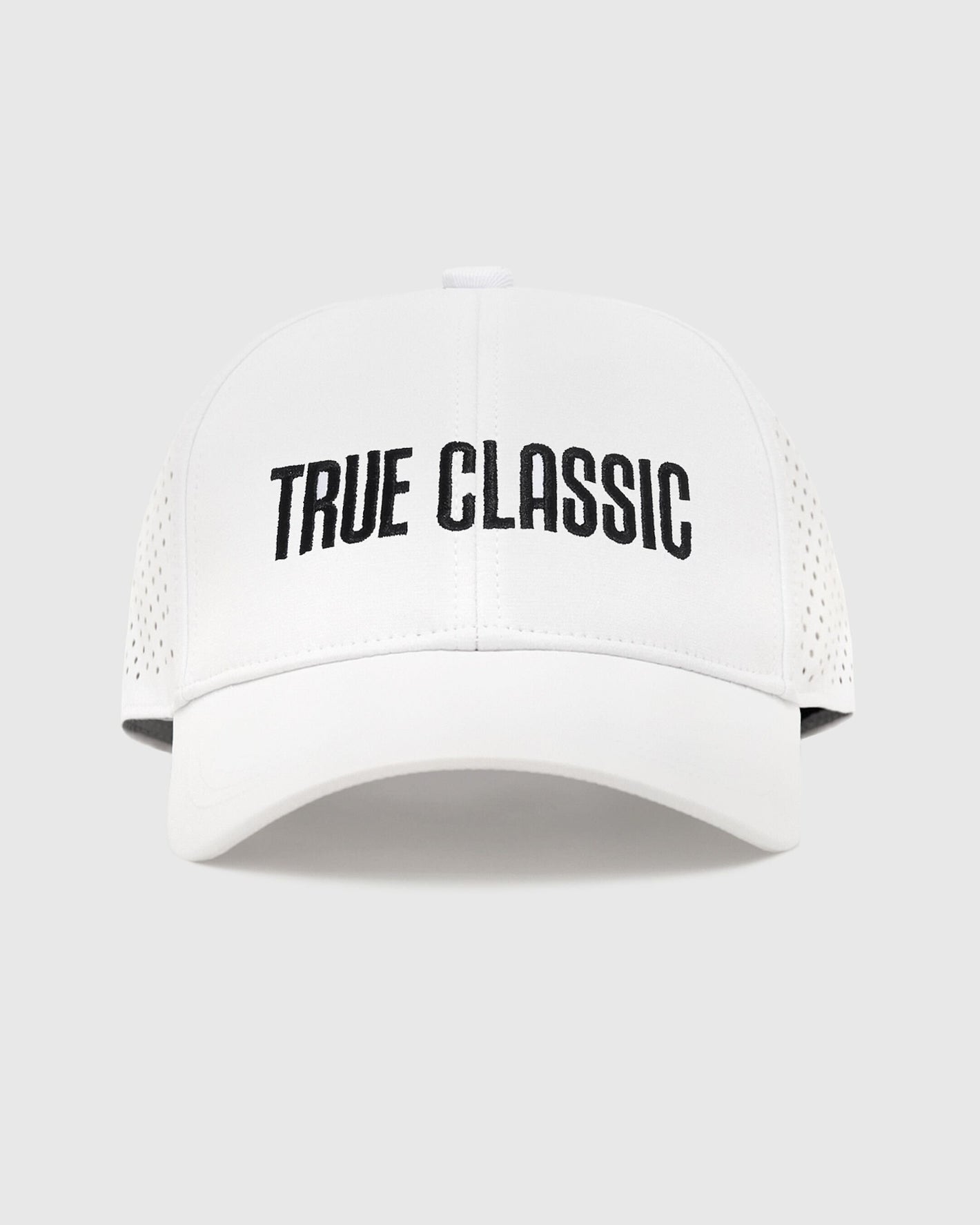 White All Purpose Logo Cap with TRUE CLASSIC in bold black letters.