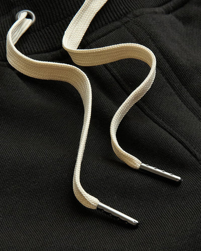 Full Zip Fleece Hoodie & Jogger Set - Black