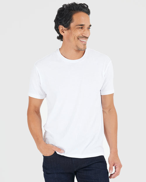 All White Short Sleeve Crew Neck 9-Pack