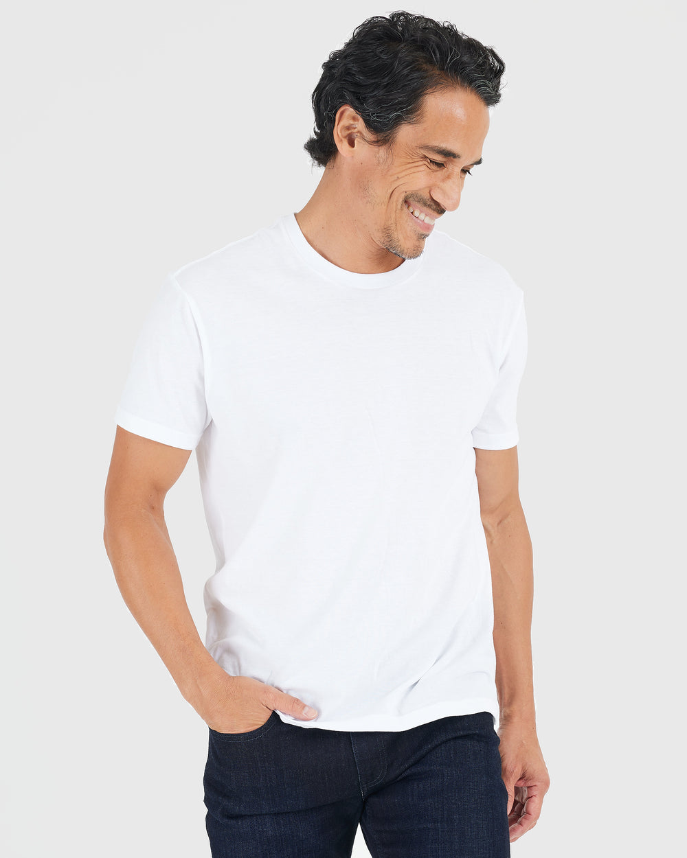 All White Short Sleeve Crew Neck 6-Pack