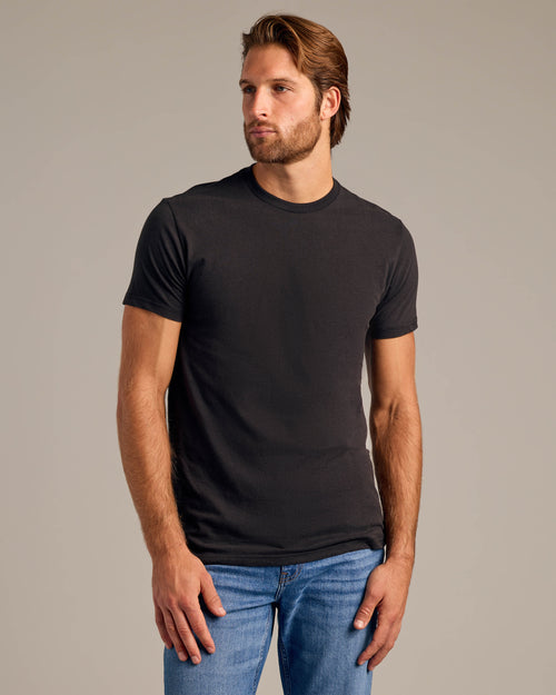 All Black Short Sleeve Crew Neck 5-Pack