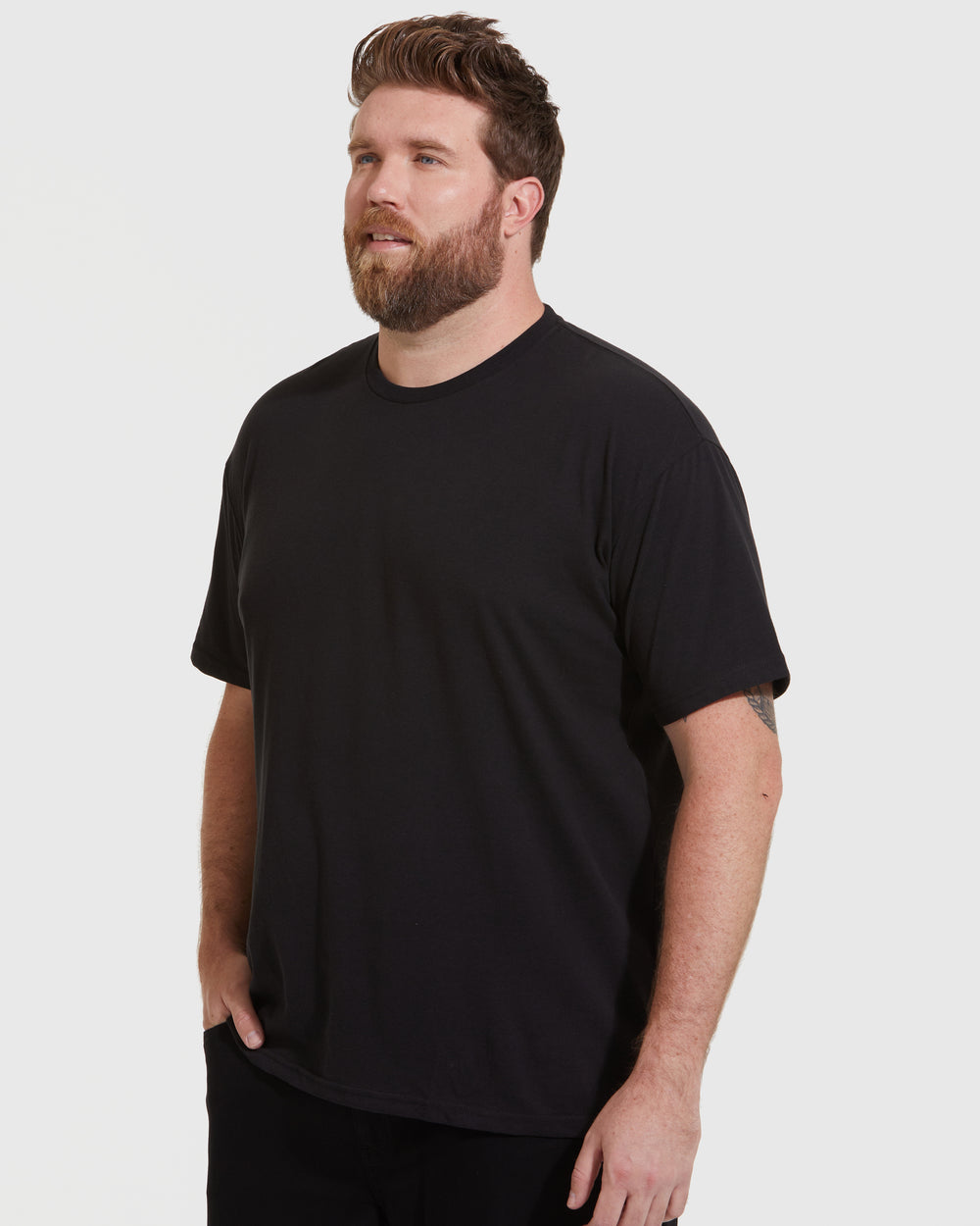 All Black Short Sleeve Crew Neck 3-Pack