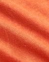 Burnt Orange Heather Classic Crew Neck close-up, showing knit texture details.