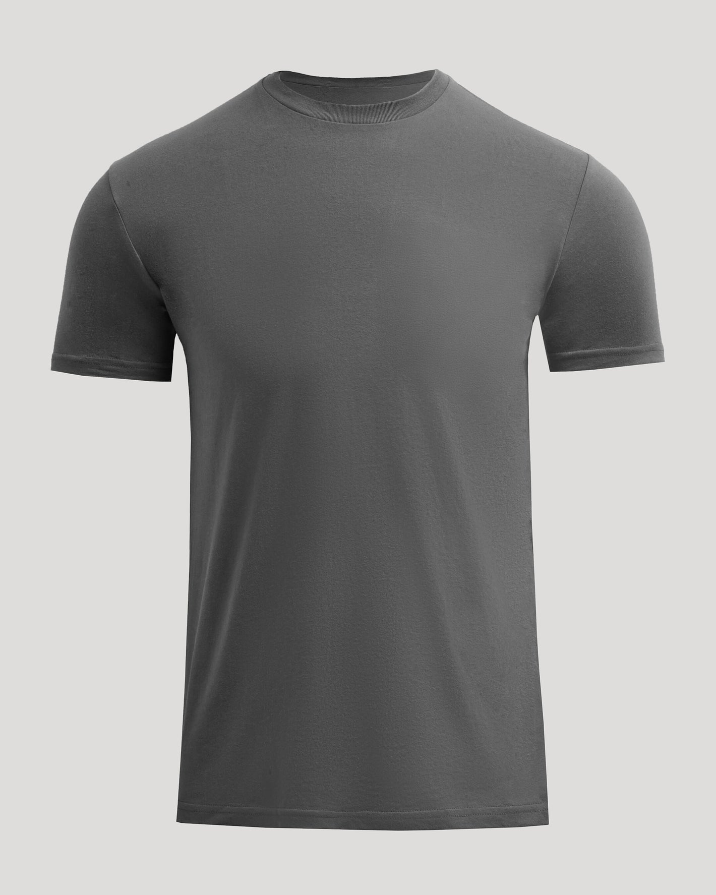 The Staple Classic Crew Neck T-Shirt in charcoal.