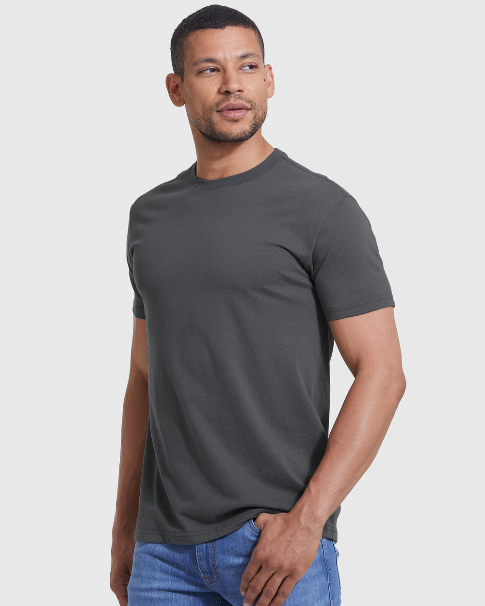 Gray Tones Short Sleeve Crew Neck 3-Pack