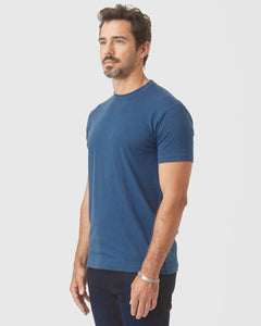 True ClassicDeep Sea Blue Short Sleeve Crew Neck Tee