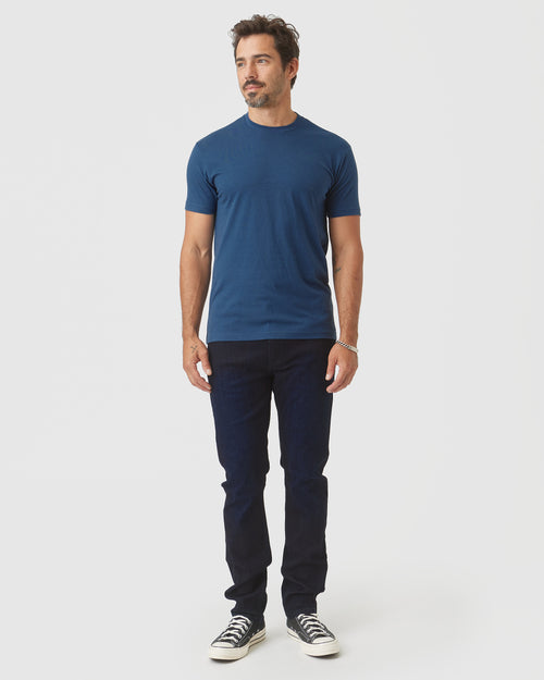 Deep Sea Blue Short Sleeve Crew Neck Tee