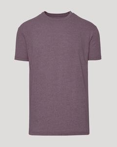 True ClassicDark Heather Amethyst Classic Crew Neck T-shirt against a neutral background.