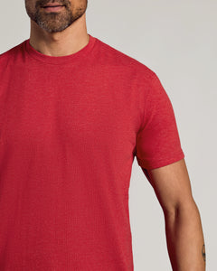 True ClassicDark Heather Lava Short Sleeve Crew Neck Tee