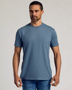 True ClassicDark Heather Tempest Short Sleeve Crew Neck Tee