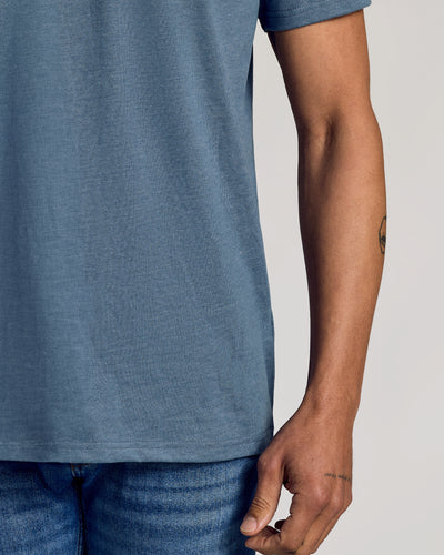 Klassischer Rundhals - Dark Heather Tempest