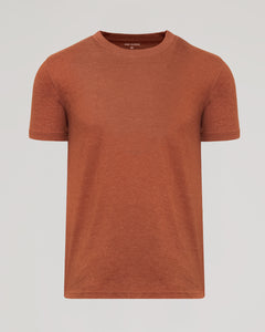 True ClassicHeather Gingersnap Classic Crew Neck T-shirt, short-sleeve, plain, True Classic label.