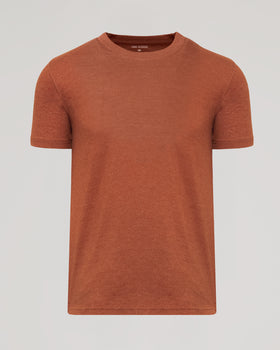 Heather Gingersnap Classic Crew Neck T-shirt, short-sleeve, plain, True Classic label.