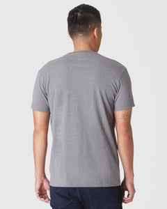 True ClassicHeather Graphite Short Sleeve Crew Neck Tee