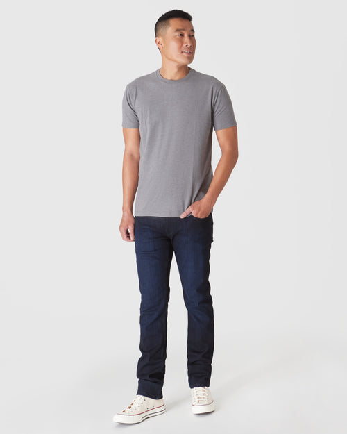 Heather Graphite Short Sleeve Crew Neck Tee