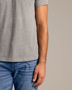 True ClassicHeather Gray Short Sleeve Crew Neck Tee